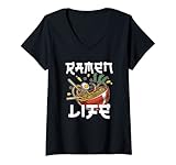 Photo Gallery donna ramen vita vintage giapponese ramen kawaii anime noodle bambini maglietta con collo a v Photo Gallery donna ramen vita vintage giapponese ramen kawaii anime noodle bambini maglietta con collo a v