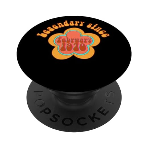 Nacido en febrero de 1970 Cumpleaños Legendario desde 1970 PopSockets PopGrip Intercambiable