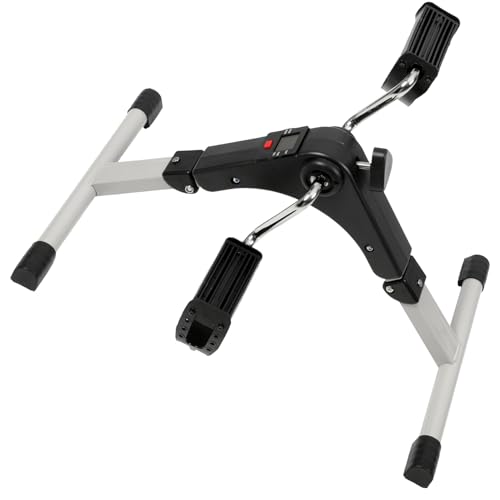 Anneome Mini Bicicleta de Pedales Multifuncional para Ejercicios de Rehabilitación, Compacto y Ajustable para Fitness en Casa, Máquina Estática Portátil para Piernas y Brazos, Adecuado