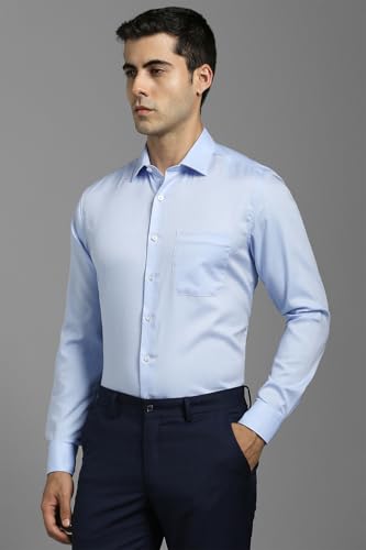 Image of Louis Philippe Men's Solid Slim Fit Shirt
