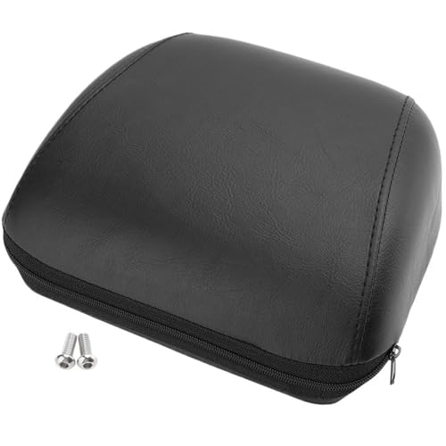 Coussin de dossier moto universel arrière avec rembourrage ergonomique noir