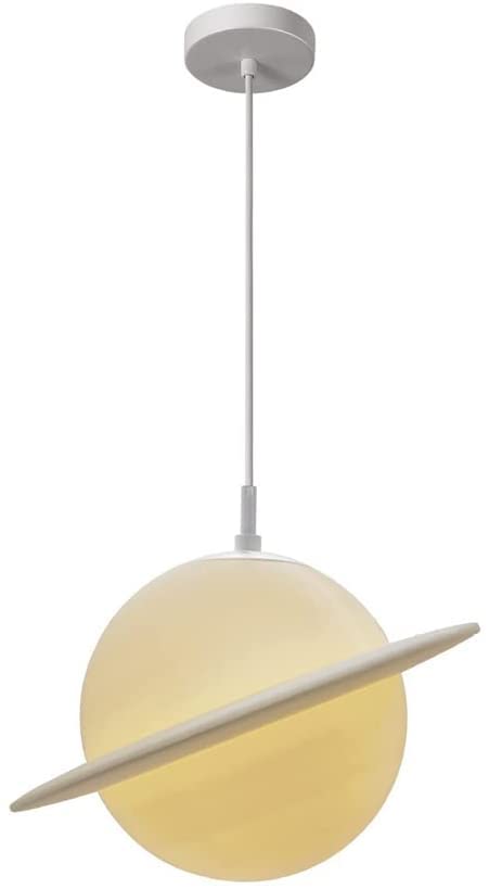 Lustre suspendu Saturne 3D plafonnier LED G9 avec câble réglable pour nursery