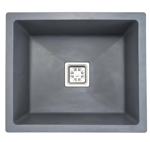 Generic Gem Quartz Kitchen Sink 24x18x9 Inches Grey - Image 5