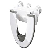 Waterproof Toilet Cover, Portable Suction Potty Training Mat, 14x16 Inches Seat Cushion with Anti Slip Base, Soft Silicone Seat Protector, Bathroom Accessory with Foldable Design, Travel for