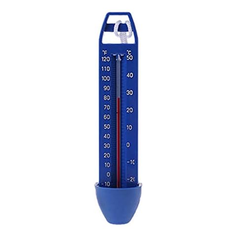Water Thermometer Swimming R with String Shatter Resistant for Outdoor Indoor Cover