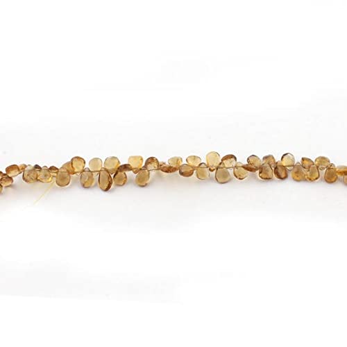 Quartz Faceted Briolettes haut de gamme - Perles poires en pierre fine taillée SB4431