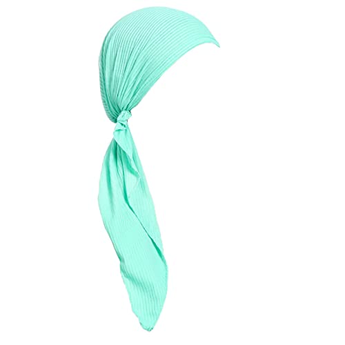 Casquette turban turban musulman solide pour femme, vert, taille unique Cover