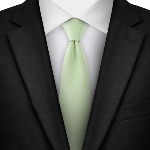 Image of Jacob Alexander Men's Slim Width 2.75 inch Solid Color Tie