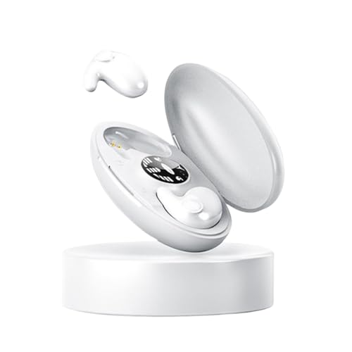 MEIION Sandberg Unsichtbarer drahtloser Schlafkopfhörer Ipx5 wasserdicht Kopfhörer in Ear Invisible Sleep, Kopfhörer Earbuds Ergonomische Schlaf Ohrstöpsel