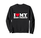 I Love My Bestfriend Tshirt Funny Heart Bestfriend Men Women Sweatshirt