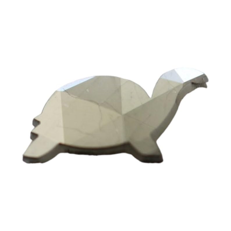 Diamant gris tortue poli unique pour un pendentif de luxe