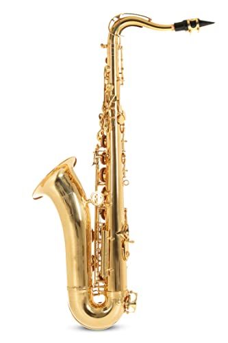 Roy Benson Bb-Tenor Saxophon TS-302 (premium Relaxed Neck Design mit RND S-Bogen, mit Hoch F#-Klappe & H/B-Wippe, USA Mundstück, PISONI Polster, leichtes Rechtecketui, versenkbare Rucksackfunktion)