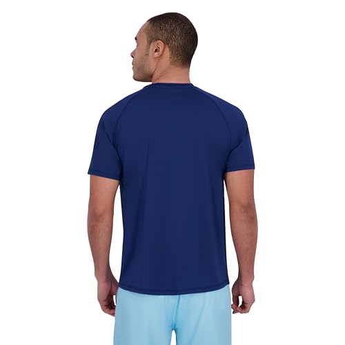 Spyder Men's Waffle Knit Short Sleeve Rashguard – UPF+, Quick-Dry, Swim Shirt, Surfing, Hiking, Workout4