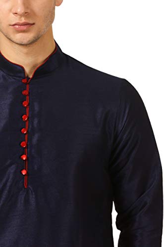 Image of Royal Kurta Men's Cotton Silk Dhoti Kurta (White)