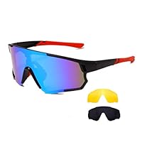 FEISEDY Sportzonnebril Heren Fietsbril voor Dames Sportbril UV400 Bescherming Fietssportbril voor Buitenactiviteiten B2837