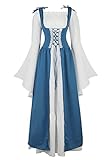 Zhitunemi Renaissance Costumes for Women Dress Fairy Gothic Gown Chemise Peasant Dress Medieval Cost