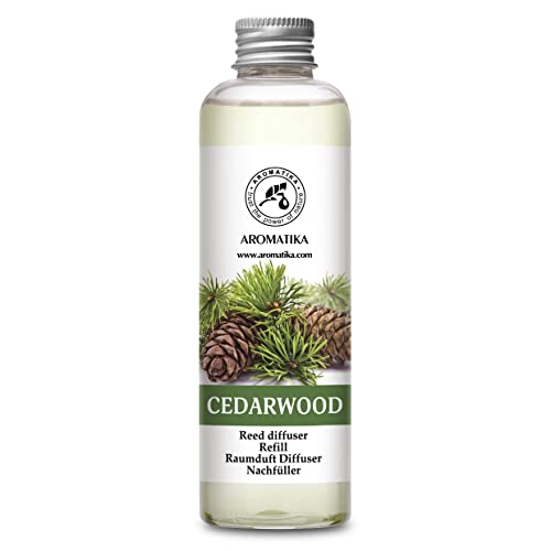 Recambio de Difusor Cedro 200 ml - Relleno Difusor - Difusores Aromáticos - Ambientador - Difusor Perfumado - Fragancia para Habitación - Difusor - Fragancia Fresca