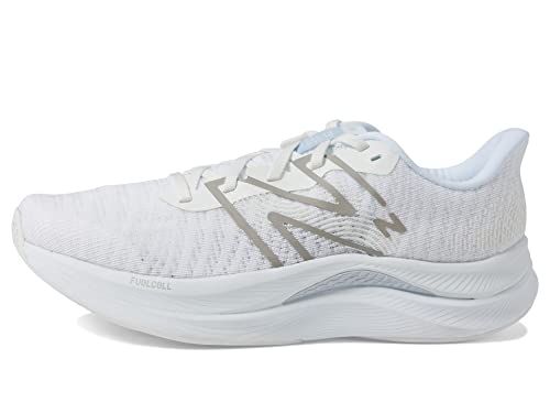 New Balance Women's FuelCell Propel V4 Running Shoe, White/Quartz Grey, 9.5