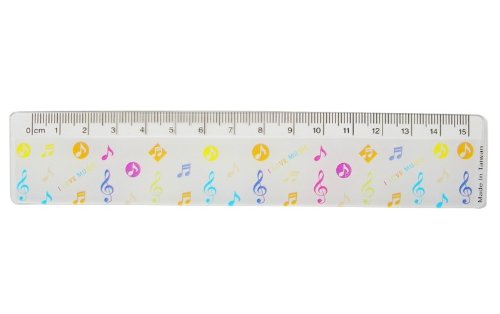 Funmusiconline Music Themed Colourful Musical Notes Design 15Cm Ruler