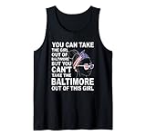 Ideal für alle fantastischen Frauen und Mädchen, die patriotisch und stolz sind, aus Baltimore, Maryland zu sein. Kann diese Stadt nicht aus diesem Mädchen nehmen. Sie leben in Baltimore, Maryland oder sind ausgezogen? Geschenk zum Umzug aus Baltimore. Lustiges patriotisches Baltimore Geschenk.
