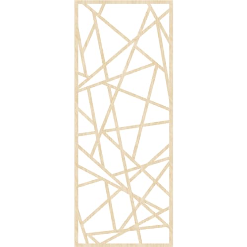 Image of 19 3 /8 inchW x 49 3 /8 inchH x 1 /4 inchT Conway Decorative Fretwork Wood Wall Panels, Birch