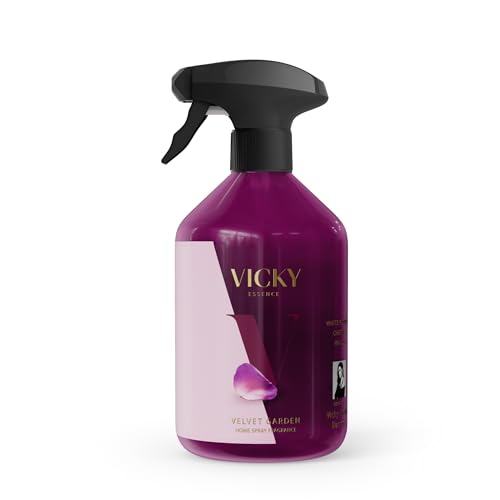 Vicky Martín Berrocal Ambientador de Hogar Velvet Garden – Home Spray Perfumado con Flores Blancas, Cereza y Vainilla – Aroma Romántico y Acogedor – 500 ml