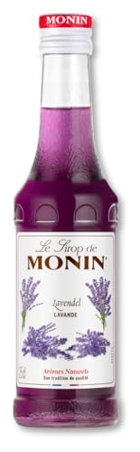 Monin Sirup Lavendel (1 x 0 25 l) - Lavendelsirup für Cocktails Limonade Mocktails & Desserts Blumiger Getränkesirup für Bar Küche & kreative Drinks