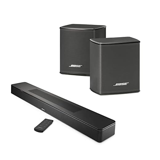 Bose Smart Soundbar 600, Black with Wireless Surround Speakers (Pair)