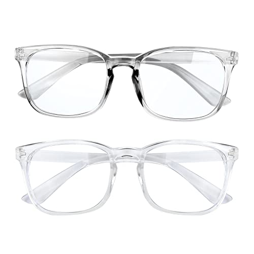 Image of 2 Pack Blue Light Glasses for Women and Men - Computer Glasses