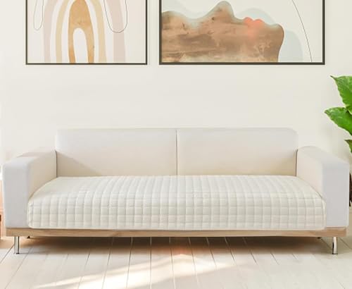 Sofa Überzug- für 1-4 Sitzer, Samt sofa überwurfdecke- mit Rutschfester Unterlage, Sofa überzug l form Sofa Cover Couch Überzug für Haushalte mit Hunden ,Verdicken Sofa Überzug Ecksofa für den Winter