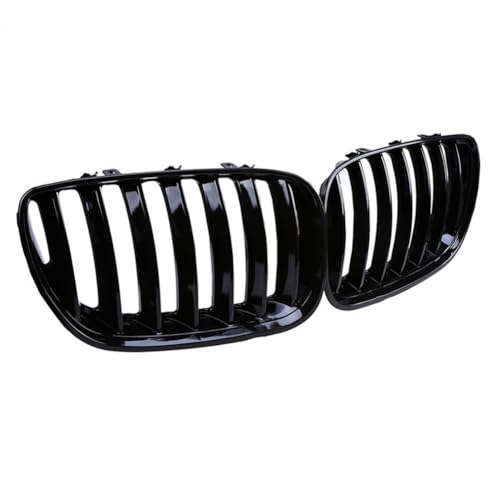 Grille de capot voiture pour X5 E53 2004-2006 calandre avant noire