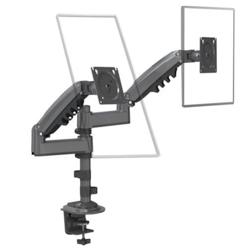 Bras de support pour écran de bureau H180 double mouvement pour un espace de télétravail ergonomique