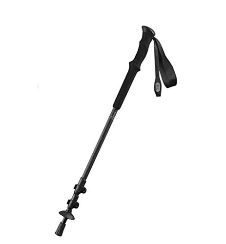 Bastones de trekking de fibra de carbono regulables para alpinismo y senderismo