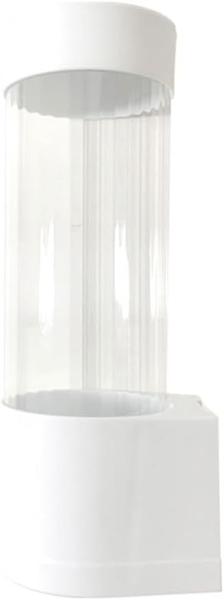 TiStm Cup Dispenser Cup Holder Disposable Cup Dispenser Paper Cups Holder Household Water Dispenser Side Plastic Cups Storage Box Wall-Mounted Cup Container for Home Office Stands (Color : Short)