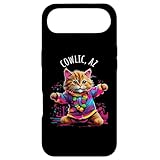 カウリック アリゾナ 踊る猫 カラフル かわいい キティ デザイン スマホケース iPhone Air 用