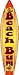 SMART BLONDE Beach Bum Novelty Mini Metal Surfboard MSB-056