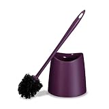 bathroom purple decor Diseño elegante: el juego de escobilla y soporte de inodoro con diseño elegante queda bien junto a tu inodoro y es una gran adición a tus accesorios de baño. También puedes encontrar un cubo de basura a juego en nuestra colección de productos.