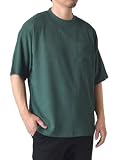 [アルージェ] 半袖Tシャツ メンズ tシャツ 吸汗速乾 軽量 カットソー シャーリング 天竺 ストレッチ 快適 / D9I / L 17グリーン