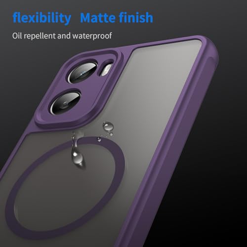 Image of Compatible with Motorola Moto G06 Power Case Cover,Compatible with MagSafe,Anti-Fall,Compatible with Motorola Moto G06 XT2535-1 XT2535-2 XT2535-14 Cell Protective Phone Case Purple