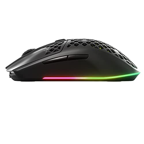 Image of SteelSeries Aerox 3 Wireless - Super Light Gaming Mouse - 18,000 CPI TrueMove Air Optical Sensor - Ultra-lightweight Water Resistant Design - 200 Hour Battery Life
