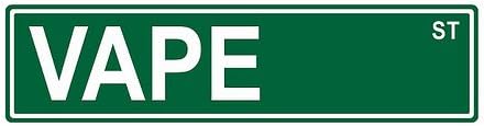 Vape St. Street Sign 24x 6graciosas chiste Humor novedadPlaca metálica aluminio