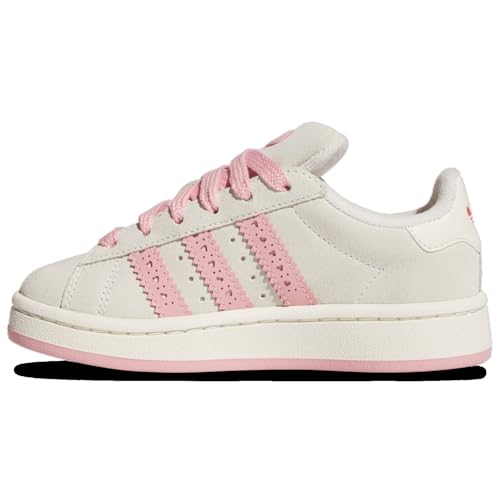 Adidas Orininals Campus 00s - Girls' Preschool (JS3524, Cream White/Semi Pink Spark/Bright Red)2