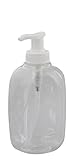 Kosmetex Leerer Seifenspender 300ml klare Flasche mit Pumper, Pumper-Flasche, 1x 300ml klar
