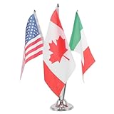 Faciles d'entretien : un simple coup d'éponge suffit pour les nettoyer. ces drapeaux de bureau miniatures sont conçus pour un entretien facile, apportant une touche d'élégance et d'organisation à vos événements. drapeau de bureau avec socle en métal. drapeaux de pays avec socle en métal