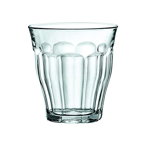 Duralex Made In France Picardie Clear Tumbler, Set of 6, 3-1 8 Ounce