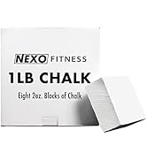 Nexo Premium Gym Chalk - 1LB (Eight 2oz Blocks) Crushable Chalk for Weight Lifting, Climbing, & ASMR