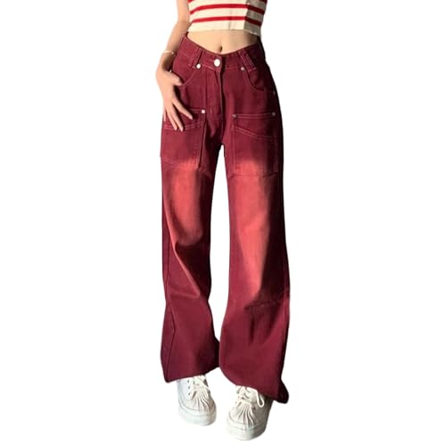Pantalon large denim femme décontracté | Look streetwear pour le quotidien