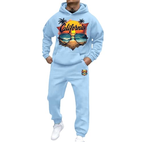 Survêtement à capuche homme pull décontracté et pantalon jogging imprimé lettre