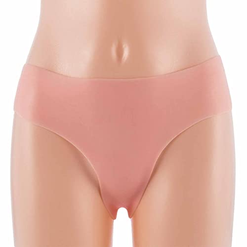 Calcinhas femininas de silicone para controle de bumbum, calcinha push-up acolchoada, rosa, 640 g