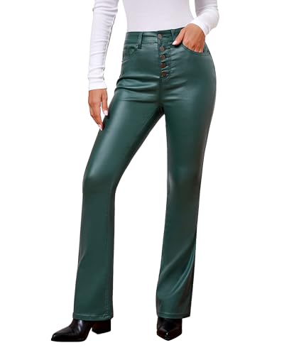 GRAPENT Womens Fashion Fall Clothes 2023 - Dark Green Work Pants Size S/4/6